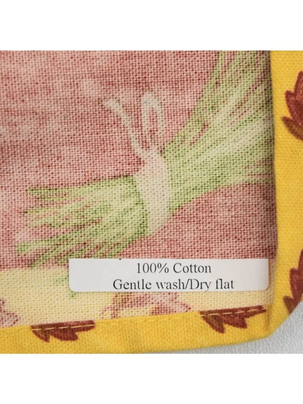 Country Rooster Sunflower Table Runner Tassels Yellow Maroon Red Cotton 16 x 72